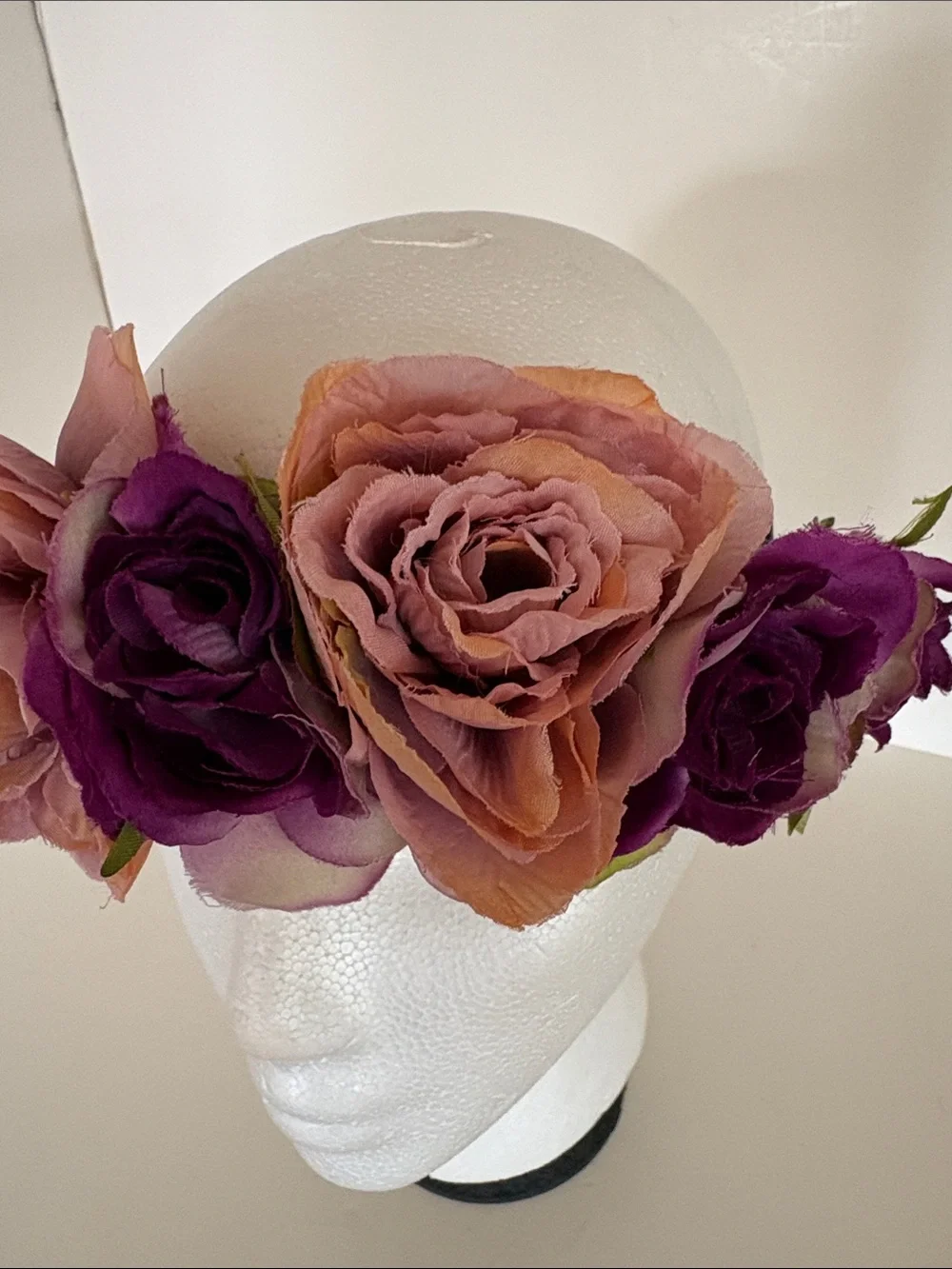 FLOWER Headband in Mauve and Purple